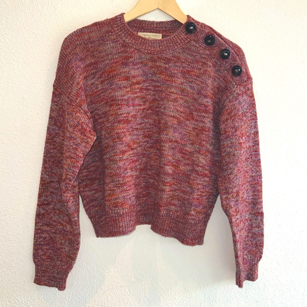 Sezane Douglas Jumper Multicoloured Pink - Size L